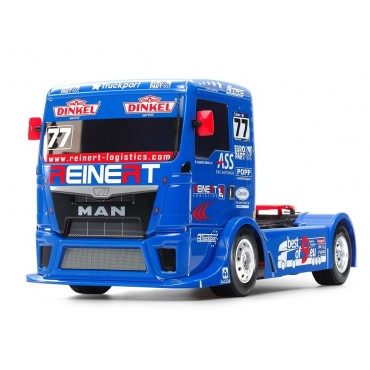 AUTOMODELO JÁ MONTADO COMPLETO TAMIYA TT01E CAMINHÃO RC TEAM REINERT RACING MAN TGS 1/10 4WD RACING TRUCK TT01 58642 C